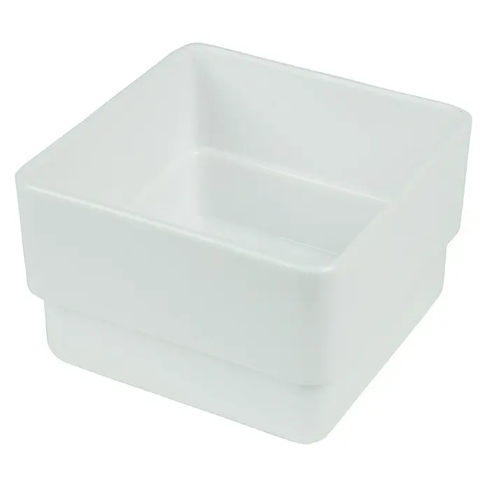 Deblanch Organizador acrílico 8 x 8 cm - L x An x Al: 8 x 8 x 5 cm, Blanco, Polipropileno