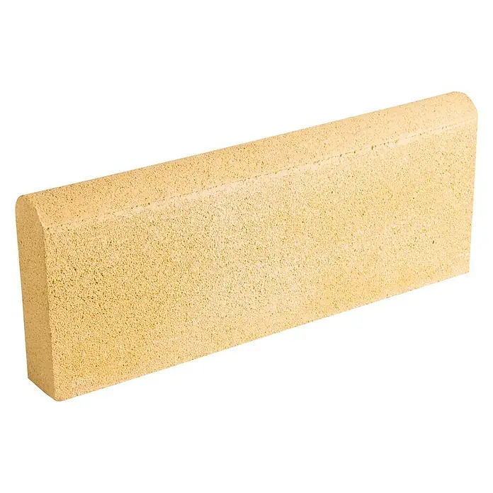 Bordillo Redondo - 50 x 20 x 6 cm, Crema, Hormigón