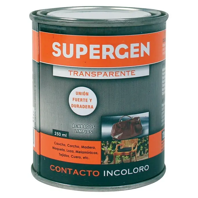 Supergen Adhesivo de contacto - 250 ml, Incolora / Transparente