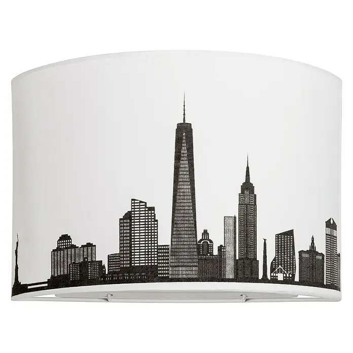 Schuller Aplique de pared Skyline - 60 W, L x An x Al: 10 x 28 x 19 cm, E27