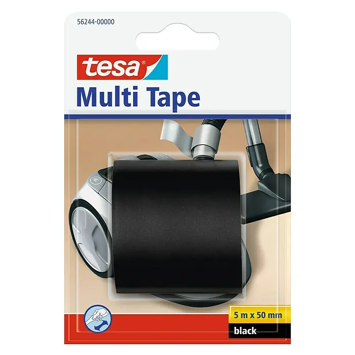 Tesa Cinta de reparación Multi tape - Negro, L x An: 5 m x 50 mm