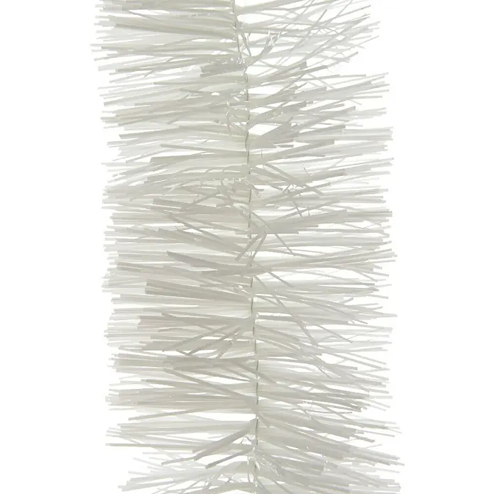 Guirnalda Espumillón - Largo: 270 cm, Blanco
