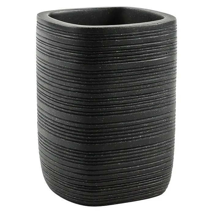 Bath Stage B-Kubic Vaso de encimera - Poliresina, Negro