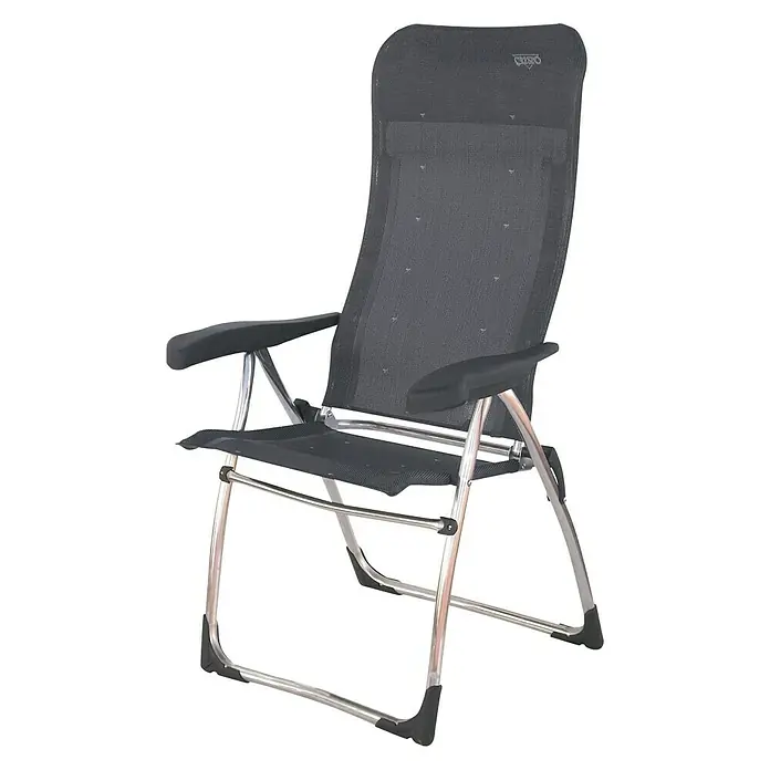 Crespo Silla de playa posiciones - Ancho: 64 cm, Textilene, Antracita