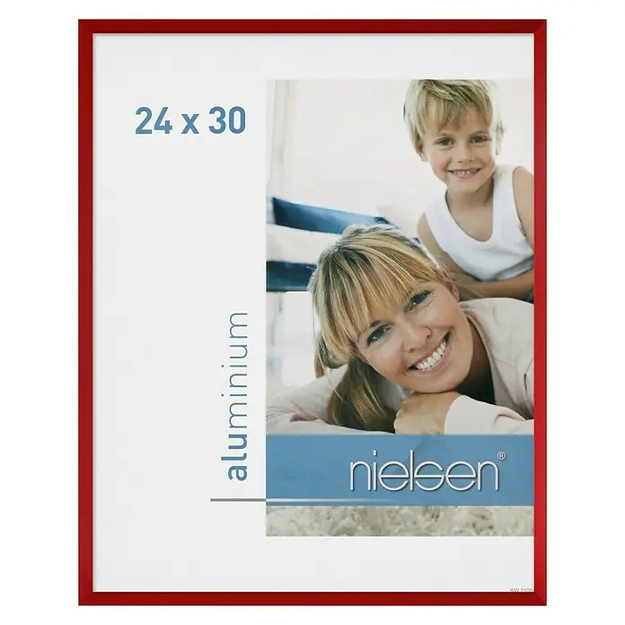 Nielsen Bilderrahmen Pixel - Tornadorot, 24 x 30 cm, Aluminium - Vorderansicht