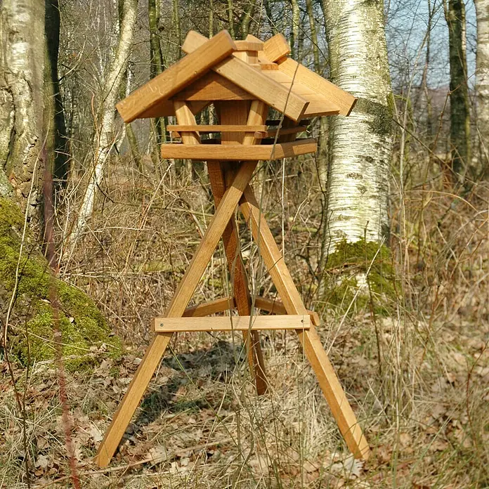 Dobar Vogelhaus Luxus Gartenwald - 49 x 38 x 29 cm, Natur, Holz - Stimmungsaufnahme