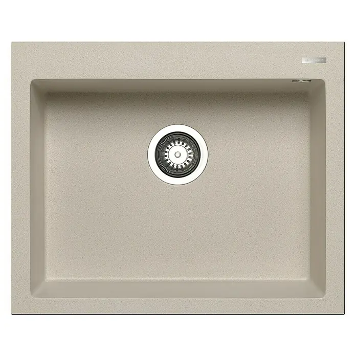 Pyramis Einbauspüle Istros - 61 x 50 cm, Pyragranite, Beige - Ansicht von oben
