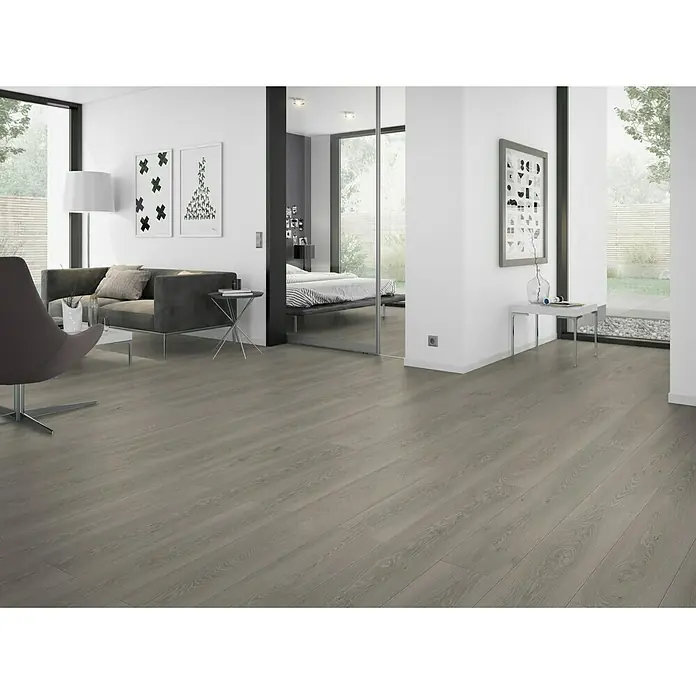 b!design Dizajnerske podne obloge Aqua Blue Borneo - 1.290 x 203 x 4,5 mm, Rustikalni pod