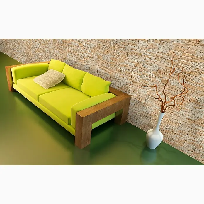 Pločice od ukrasnog kamena New Caroline - 39 x 11,2 cm, Krem-bež, Izgled kamena - Živopisni prikaz