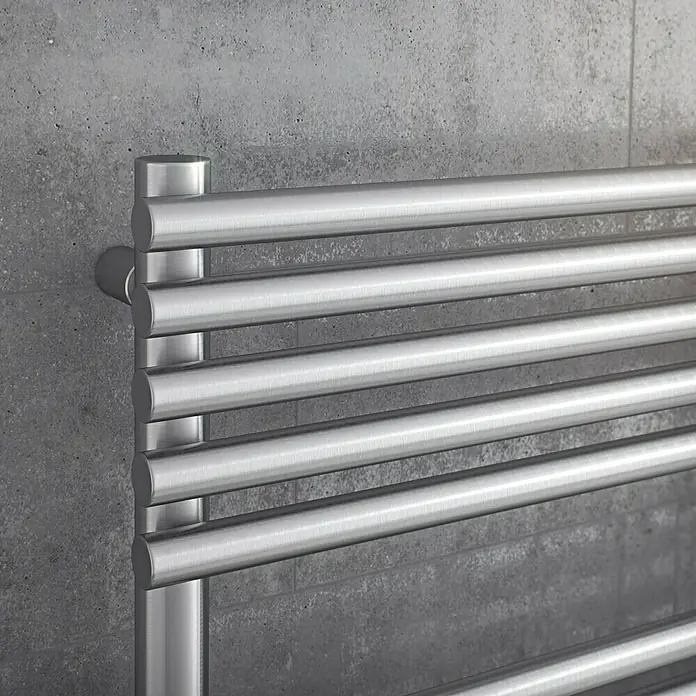 Ximax Badheizkörper Tec - 60 x 71,6 cm, 346 W, Edelstahl - Detailaufnahme