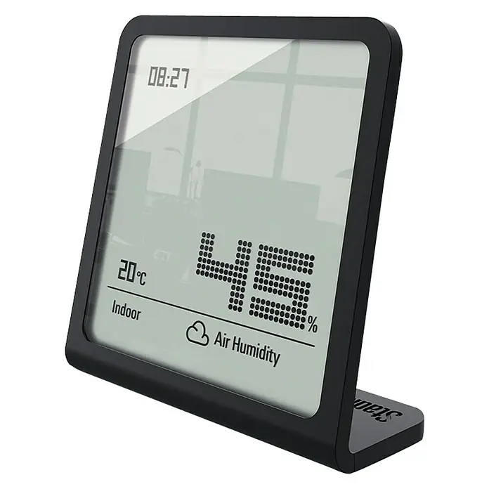 Stadler Form Digitales Thermo-Hygrometer Selina - Digital, Schwarz - Vorderansicht