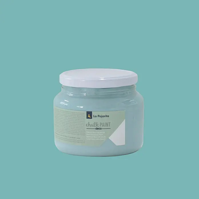 La Pajarita Pintura de tiza Chalk Paint - Pacific island, 500 ml, Mate - Vista frontal