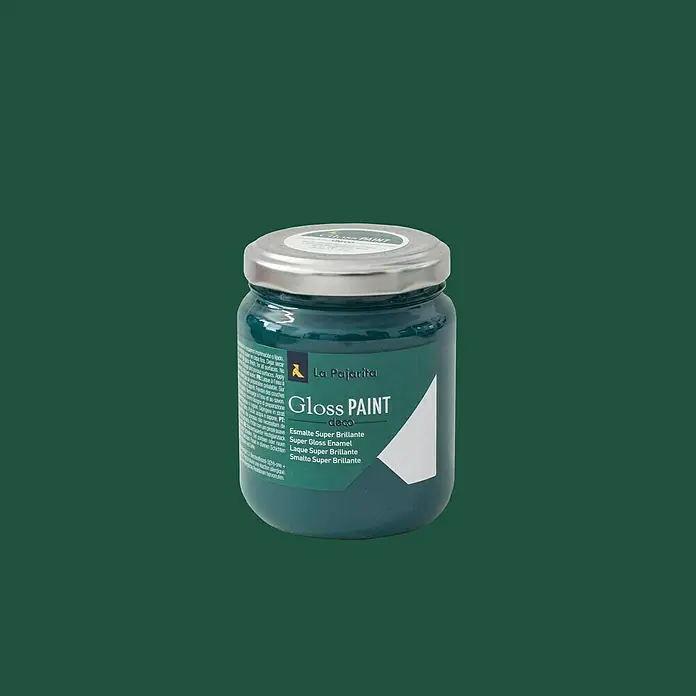 La Pajarita Pintura Gloss Paint dark green, 175 ml - Brillante - Vista frontal
