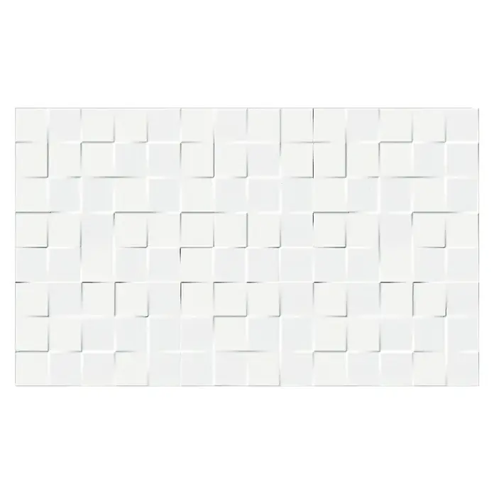 Revestimiento cerámico Kubik - 33 x 55 cm, Blanco, Mate - Vista superior