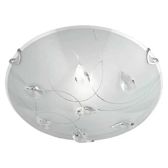 Trio Lighting Plafón redondo Carbonado - 40 W, Ø x Al: 25 x 9,5 cm, E27 - Vista ascendente