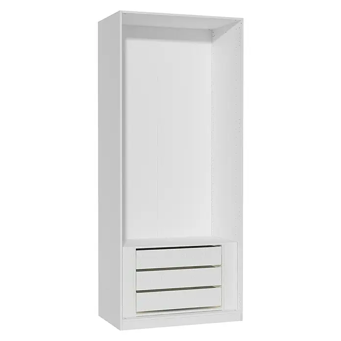 Finsa Módulo de armario con cajones - L x An x Al: 51 x 52,8 x 96,8 cm, Blanco