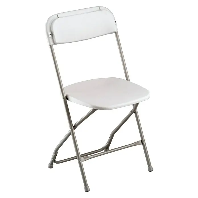 Silla plegable Every - Ancho: 46 cm, Blanco roto - Vista frontal