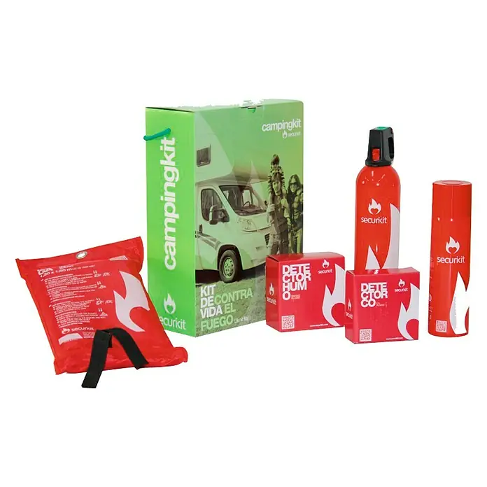 Kit de protección contra incendios Securikit Campingkit - 5 piezas