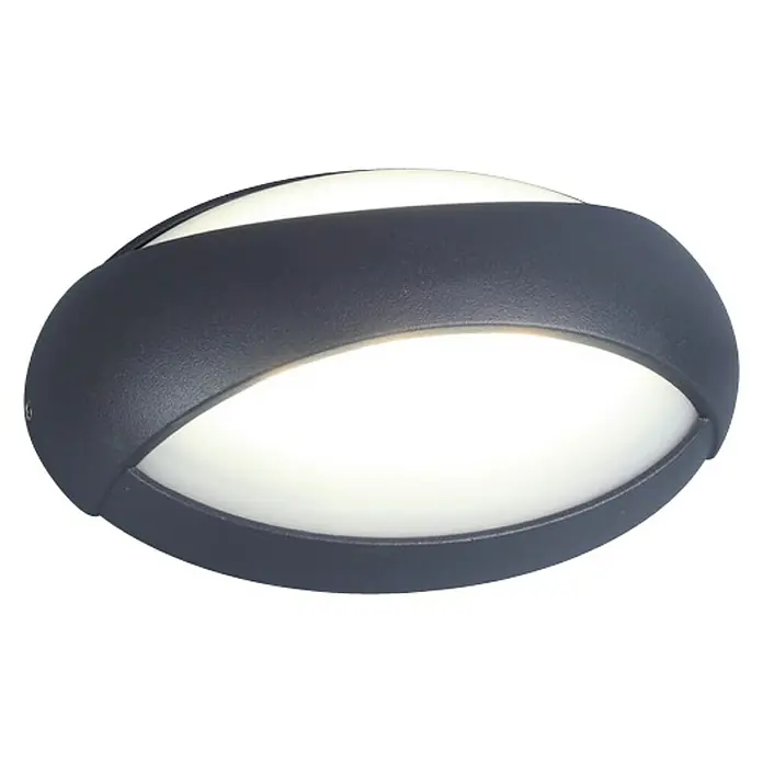 Lutec Aplique exterior LED Eyes - 8,5 W, 7,3 x 18,4 x 11,5 cm, Antracita/Blanco, IP54