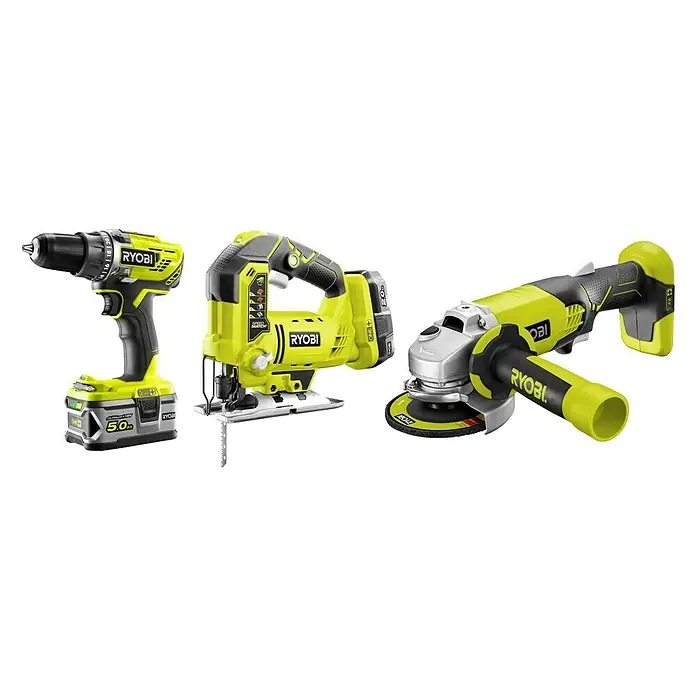 Ryobi ONE+ Machineset R18CK3C-252S - 18 V, Aantal accu's: 2 accu's, 6 -delig - Vooraanzicht