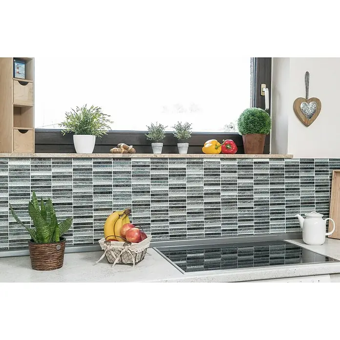 Mosaikfliese Stäbchen Crystal Day XCM ST DS - 29,8 x 30,4 cm, Glänzend - Stimmungsaufnahme