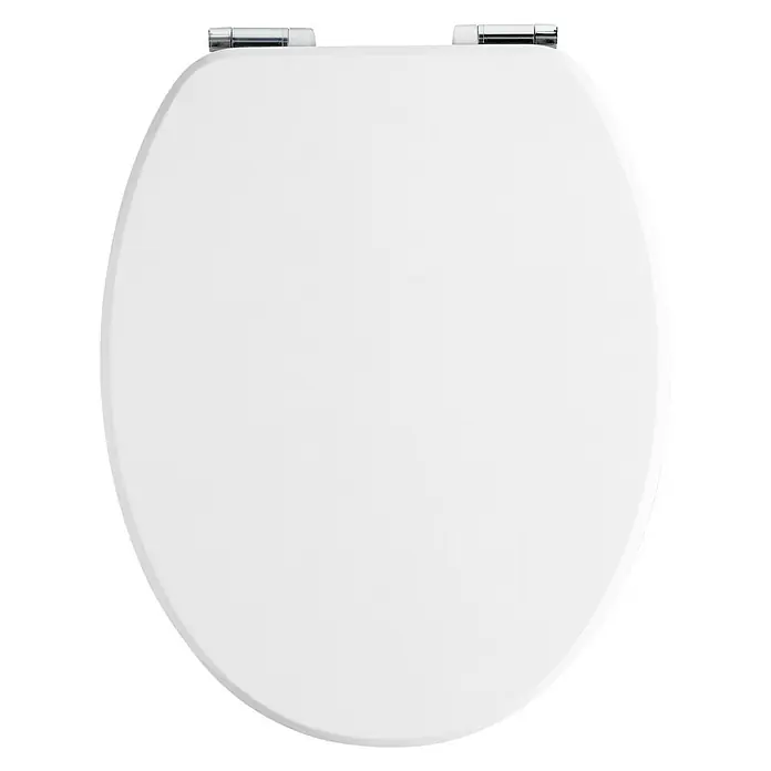 Camargue WC-Sitz Malik - Mit Absenkautomatik, Holz, Abnehmbar, Weiß
