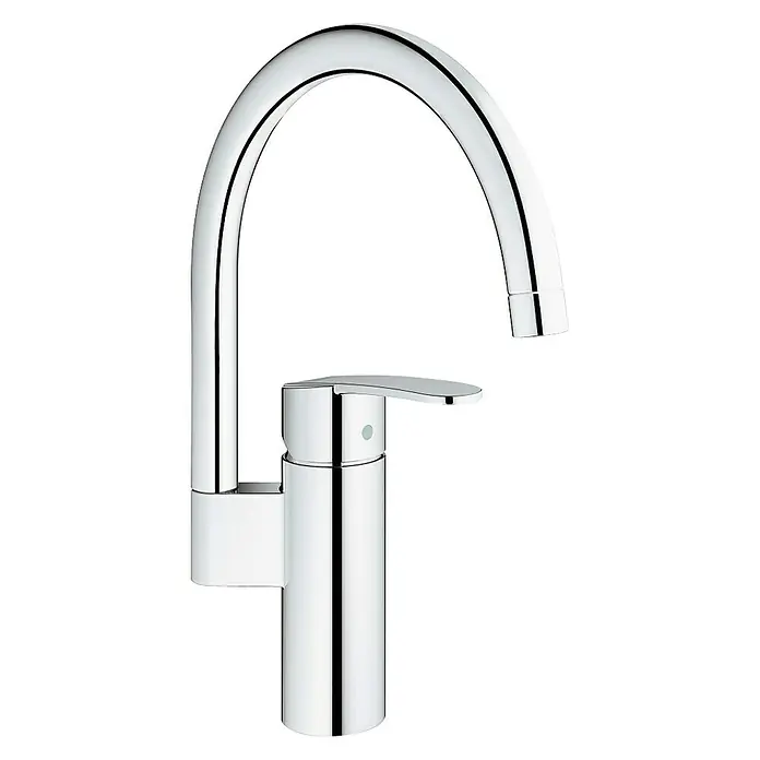 Grohe Grifo de cocina Wave Cosmopolitan - Cromo, Brillante, Caño alto