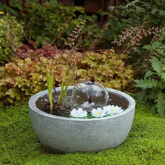 Ubbink AcquaArte Hochteich Mini-Teichset II - Ø x H: 55 x 30 cm - Stimmungsaufnahme
