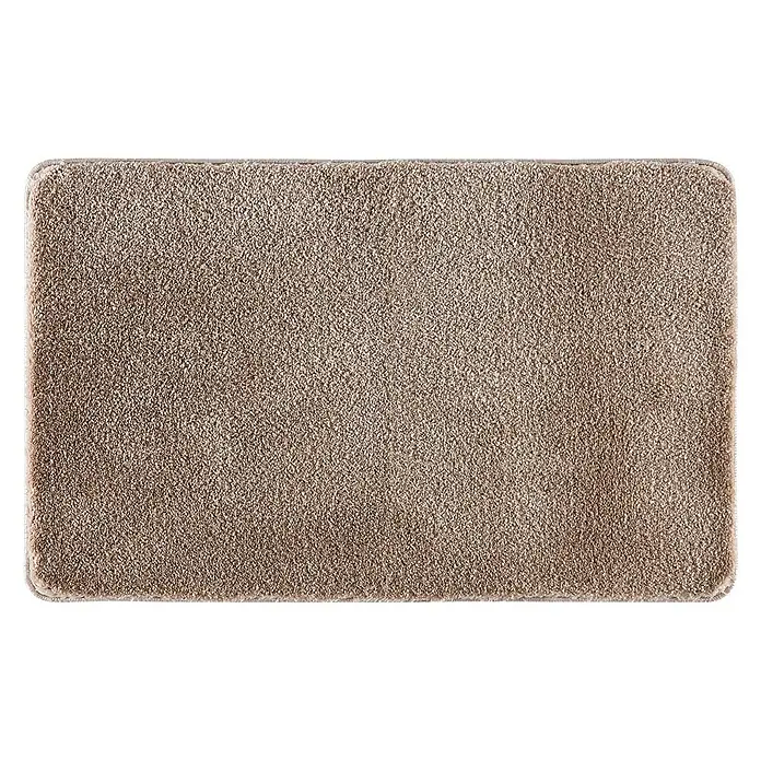 Camargue Badteppich Akela - 100% Polyester, Beige, 50 x 80 cm - Ansicht von oben