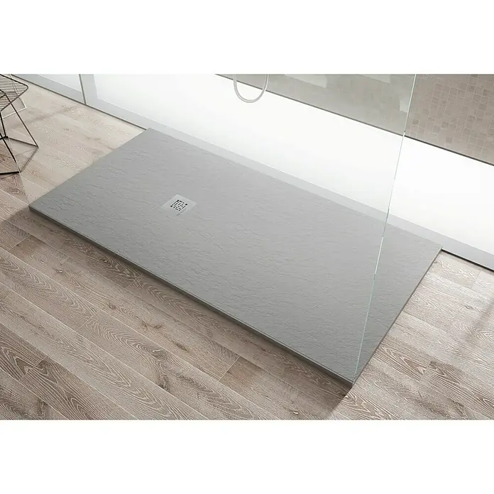 Torvisco Plato de ducha X_F pizarra - L x An: 70 x 100 cm, Cemento