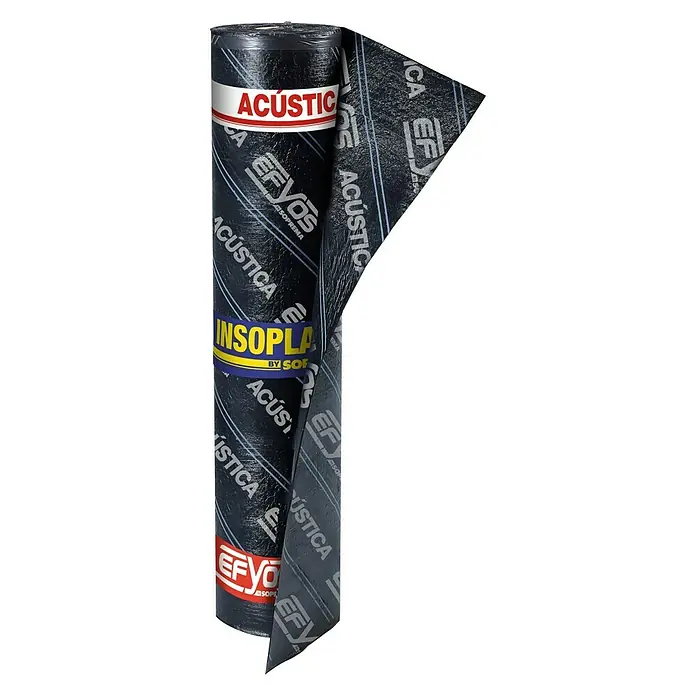Soprema Efyos Lámina asfáltica acústica Insoplast - Negro, 14 m²