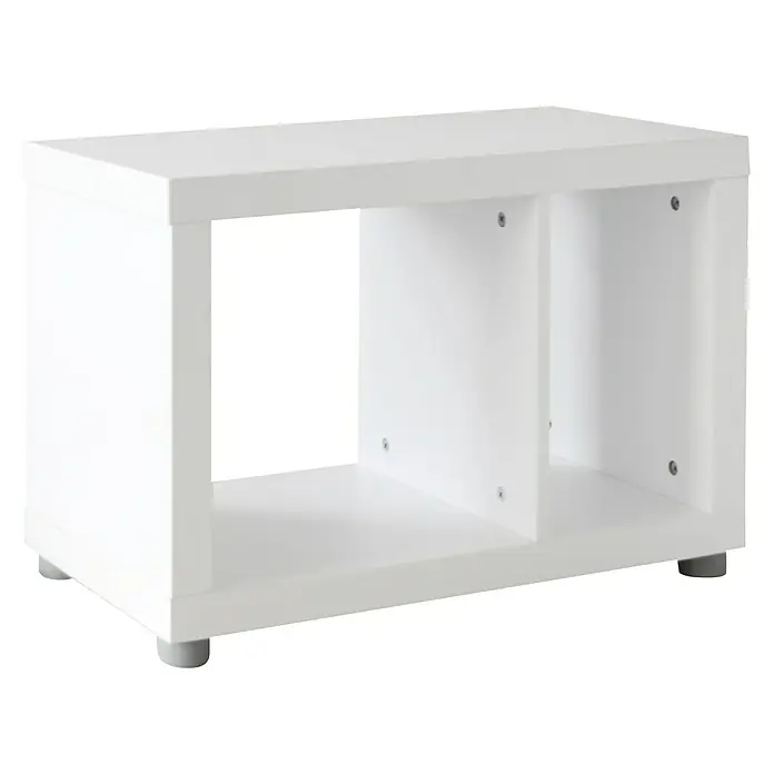 Phönix Fortuna Beistelltisch - L x B x H: 35 x 63,4 x 42,7 cm, Weiß - Linke Seitenansicht