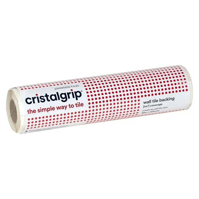Johnson-Tiles Cristalgrip Wandfliesen-Haftgewebe - Breite: 25 cm, Max. Anwendungsfläche: 1 m²