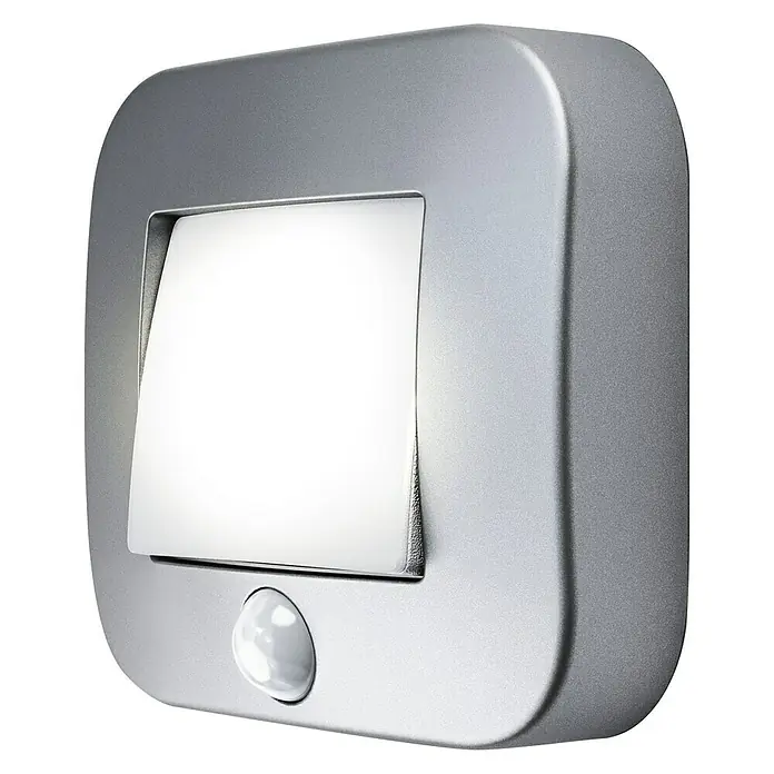 Osram Nightlux LED-Nachtlicht Hall - 0,25 W, Silber, L x B x H: 8,4 x 7,3 x 2,2 cm - Ansicht von oben