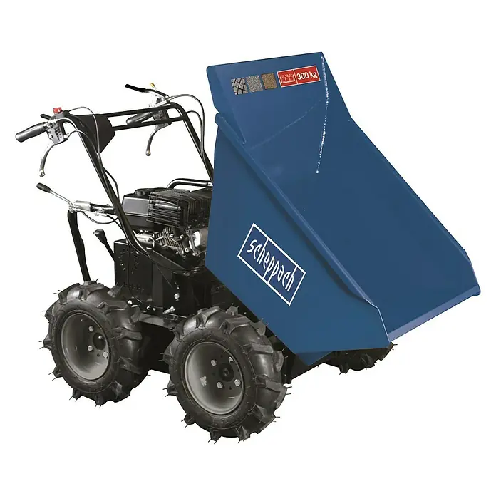 Scheppach Raddumper DP3000 - Tragkraft: 300 kg, Hubraum: 196 cm³, Blau