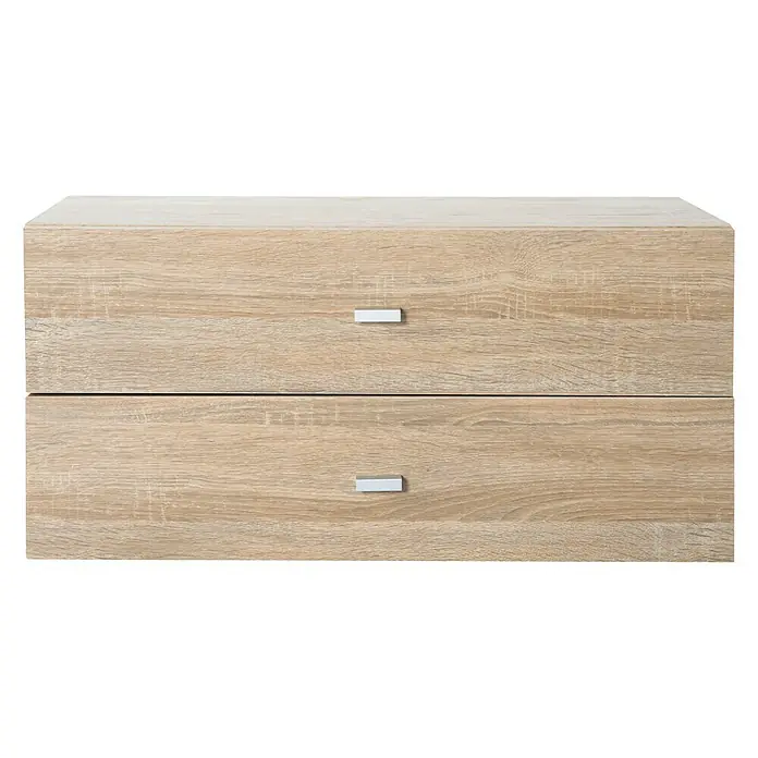 Phönix Fortuna Container - L x B x H: 34 x 69,8 x 34 cm, Anzahl Schubladen: 2 Stk., Braun - Vorderansicht