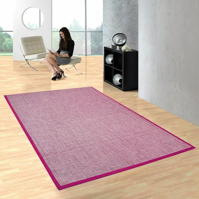 Alfombra Ostende - Fucsia, 240 x 170 cm, 100% PVC - Foto ambiente