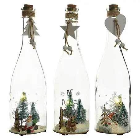 Luz de Navidad LED Botella de vidrio