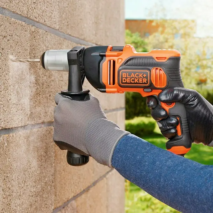 Black+Decker Schlagbohrmaschine BEH850K-QS - 850 W, 0 U/min - 3.100 U/min
