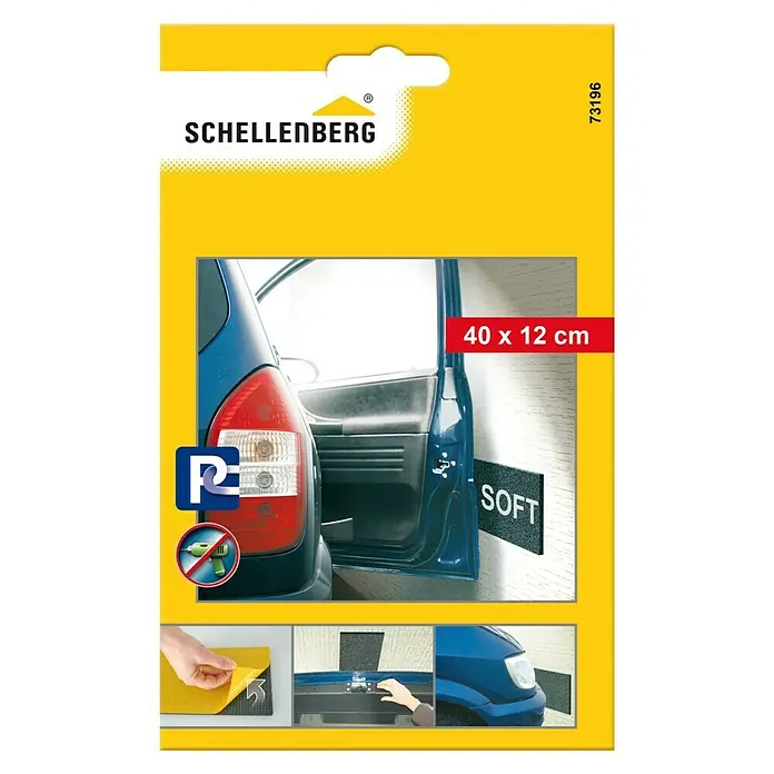 Schellenberg Türkantenschoner Tür-Protect - 40 x 12 x 1,2 cm, Selbstklebend - Vorderansicht