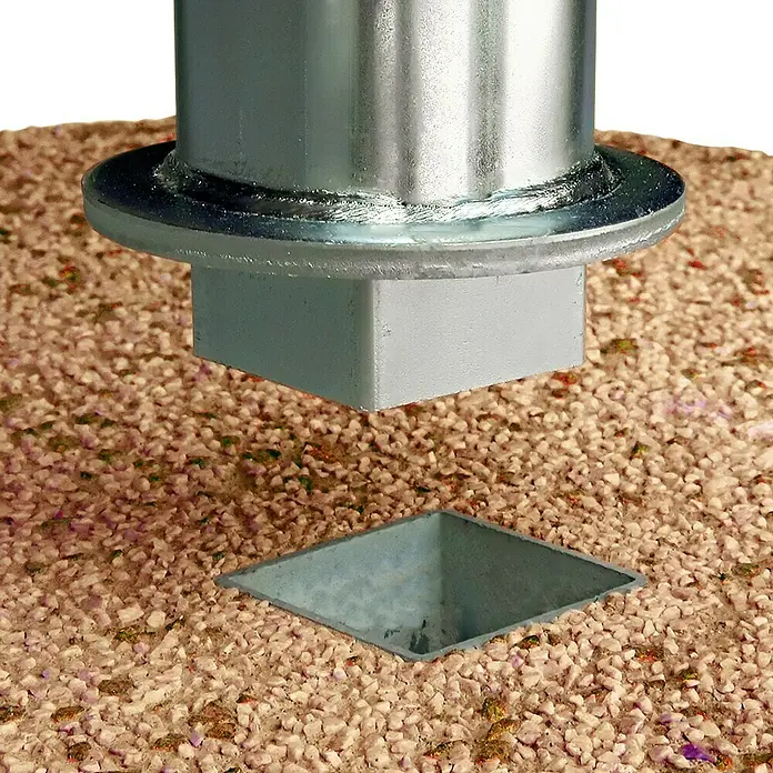 Betonski stalak od šljunka - 15 kg, Promjer: 35 cm, Crvene boje, Bez ručke