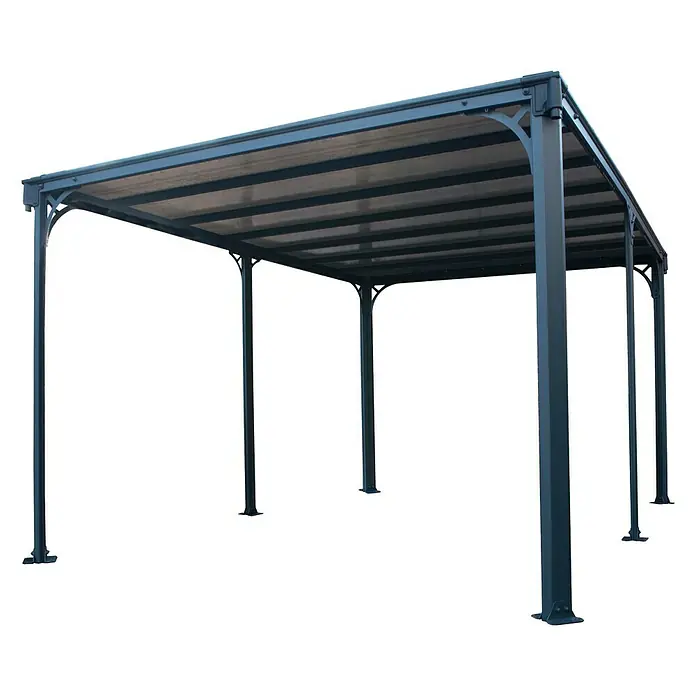 Palram – Canopia Pavillon Milano 4300 - L x B: 435,9 x 315,5 cm, Bronze, Anthrazit