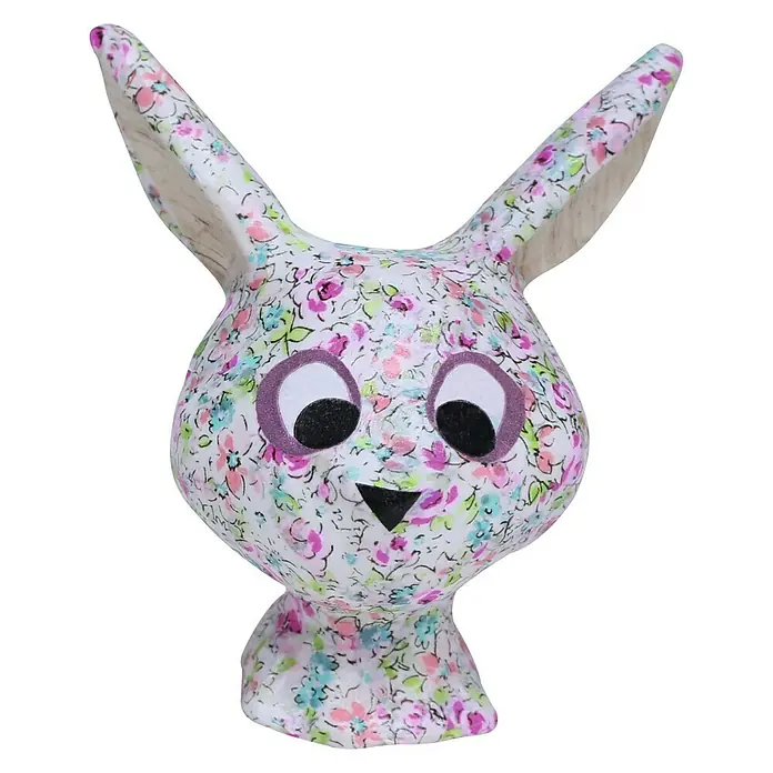 Décopatch Pieza decorativa pequeño Conejo - 1 ud., Cartón, 6 x 8 cm