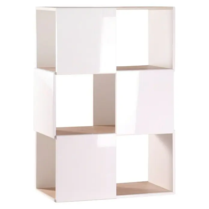 Phönix Regal Matrix - L x B x H: 37,3 x 71,6 x 108,9 cm, Eiche Sägerau, Traglast: 10 kg/Boden - Linke Seitenansicht