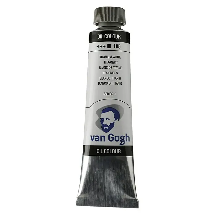 Talens Van Gogh Pintura al óleo - Blanco titanio, 40 ml, Tubo