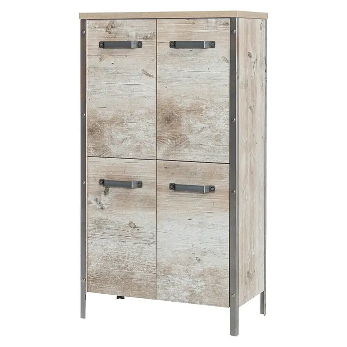 Schildmeyer Harkon Highboard - 64 x 34 x 119 cm, Findus - Rechte Seitenansicht