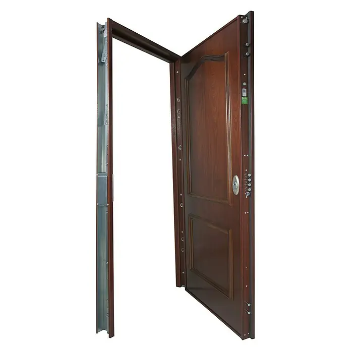 SegureStil Puerta de entrada Acorazada S105 Serie V Interior - 90 x 206 cm, Izquierda, Sapelly