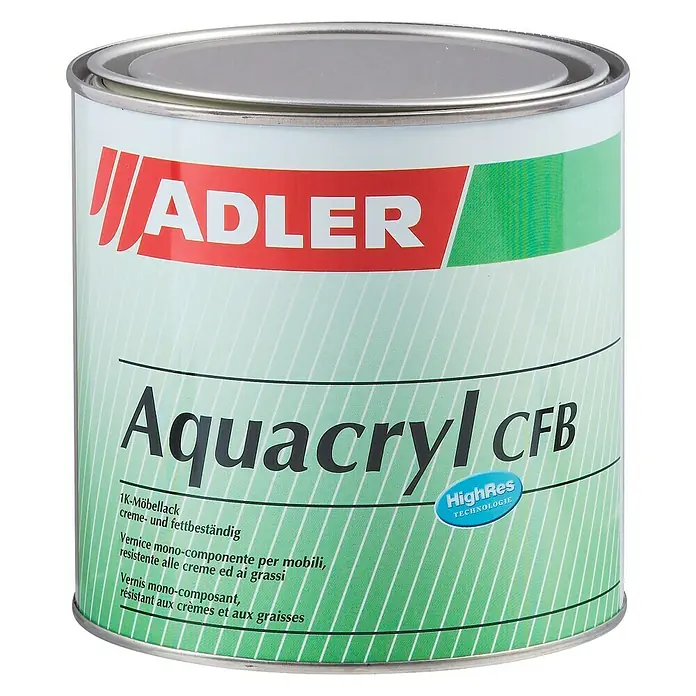 Adler Klarlack Aquacryl CFB - Farblos, 750 ml, Matt