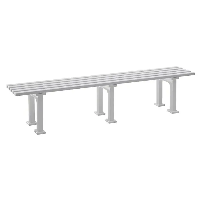 Blome Gartenbank Mono II - 200 cm, PVC, Weiß - Vorderansicht