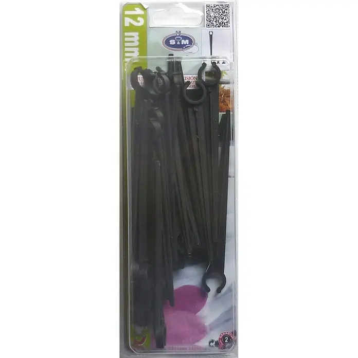 Soporte para tubo abierto - 12 mm, 25 ud.